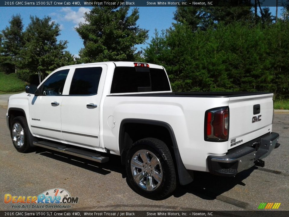 2016 GMC Sierra 1500 SLT Crew Cab 4WD White Frost Tricoat / Jet Black Photo #8