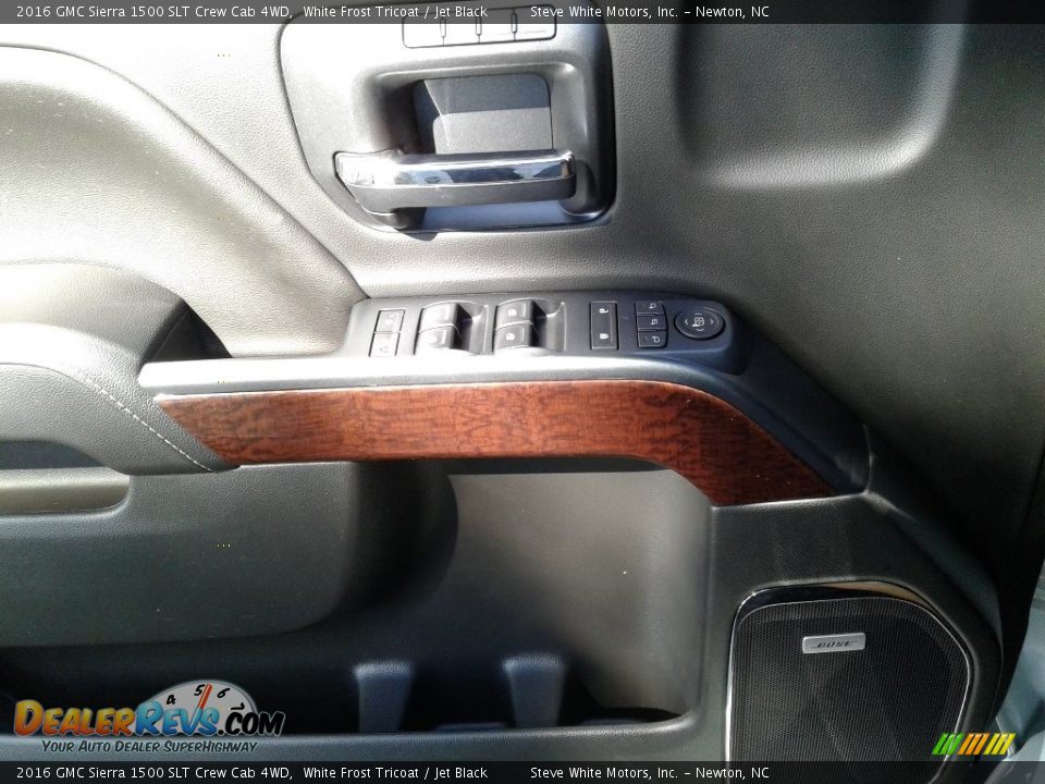 2016 GMC Sierra 1500 SLT Crew Cab 4WD White Frost Tricoat / Jet Black Photo #9