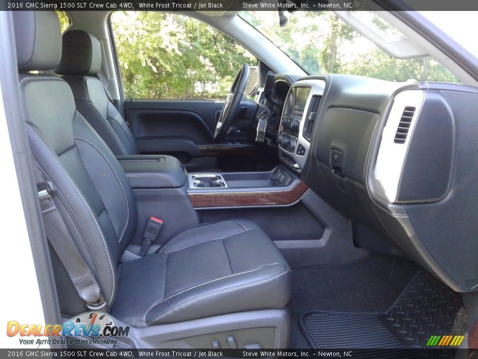 2016 GMC Sierra 1500 SLT Crew Cab 4WD White Frost Tricoat / Jet Black Photo #14