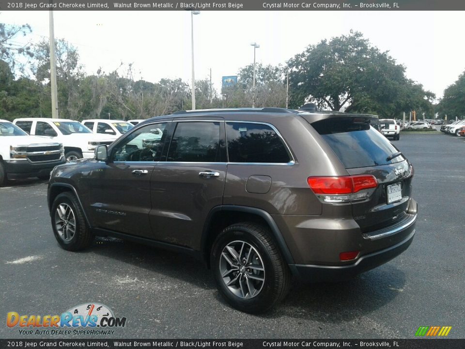 2018 Jeep Grand Cherokee Limited Walnut Brown Metallic / Black/Light Frost Beige Photo #3
