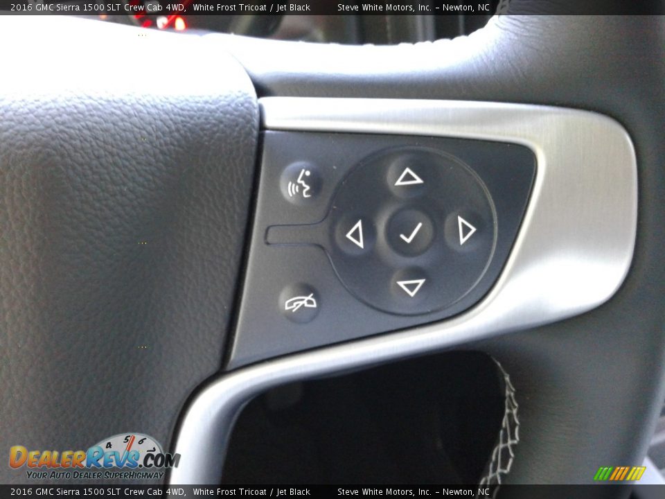 2016 GMC Sierra 1500 SLT Crew Cab 4WD White Frost Tricoat / Jet Black Photo #17