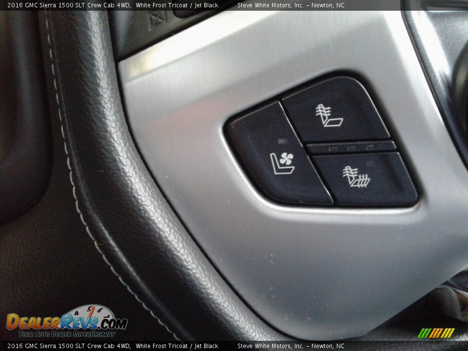 2016 GMC Sierra 1500 SLT Crew Cab 4WD White Frost Tricoat / Jet Black Photo #24