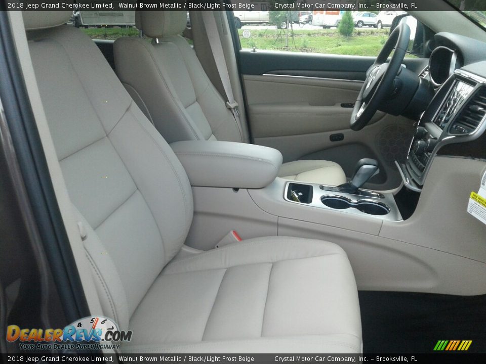 2018 Jeep Grand Cherokee Limited Walnut Brown Metallic / Black/Light Frost Beige Photo #12