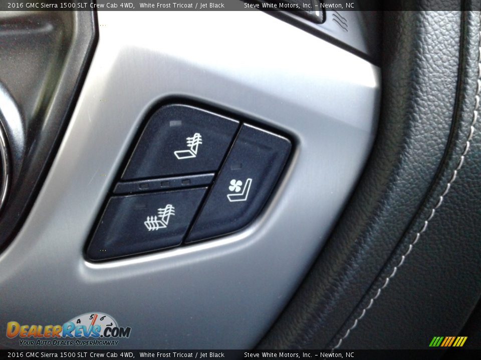 2016 GMC Sierra 1500 SLT Crew Cab 4WD White Frost Tricoat / Jet Black Photo #26