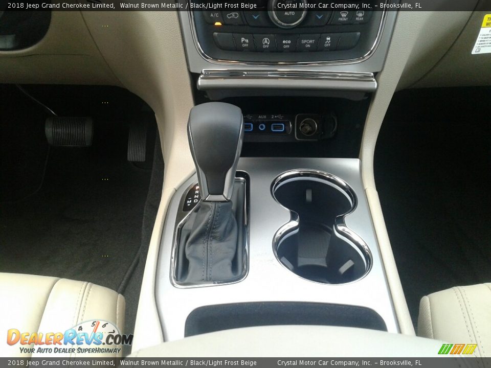 2018 Jeep Grand Cherokee Limited Walnut Brown Metallic / Black/Light Frost Beige Photo #16