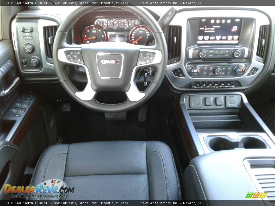 2016 GMC Sierra 1500 SLT Crew Cab 4WD White Frost Tricoat / Jet Black Photo #30