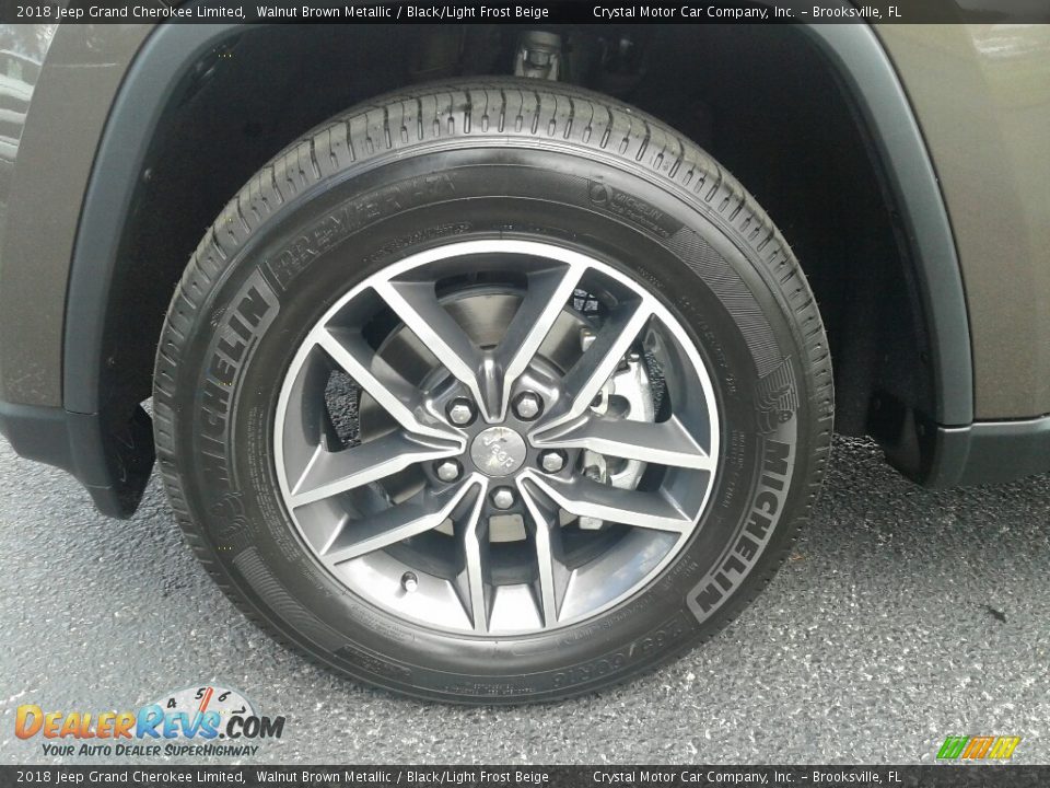 2018 Jeep Grand Cherokee Limited Walnut Brown Metallic / Black/Light Frost Beige Photo #20