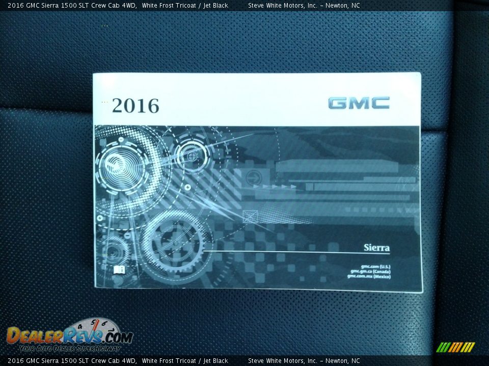 2016 GMC Sierra 1500 SLT Crew Cab 4WD White Frost Tricoat / Jet Black Photo #35