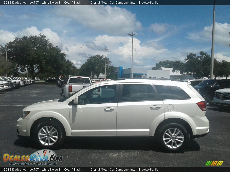 2018 Dodge Journey SXT White Noise Tri-Coat / Black Photo #2