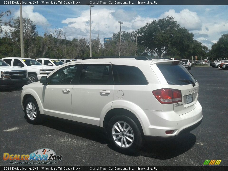 2018 Dodge Journey SXT White Noise Tri-Coat / Black Photo #3