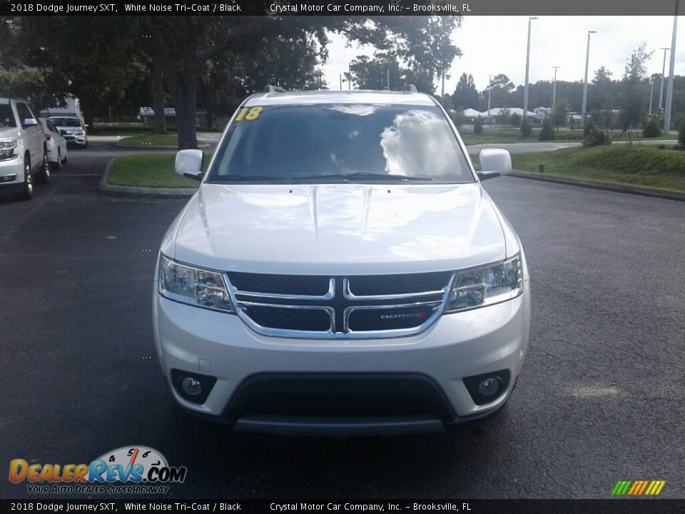 2018 Dodge Journey SXT White Noise Tri-Coat / Black Photo #8