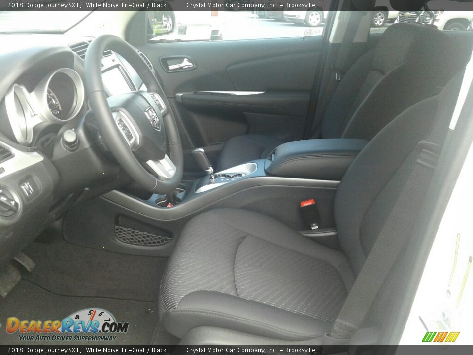 2018 Dodge Journey SXT White Noise Tri-Coat / Black Photo #9