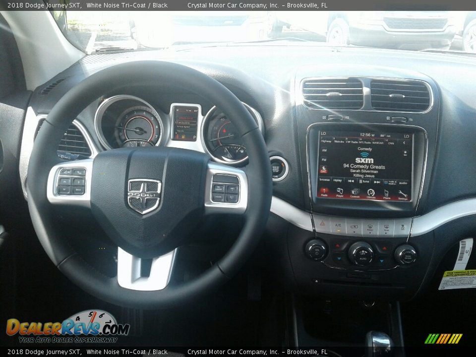 2018 Dodge Journey SXT White Noise Tri-Coat / Black Photo #13