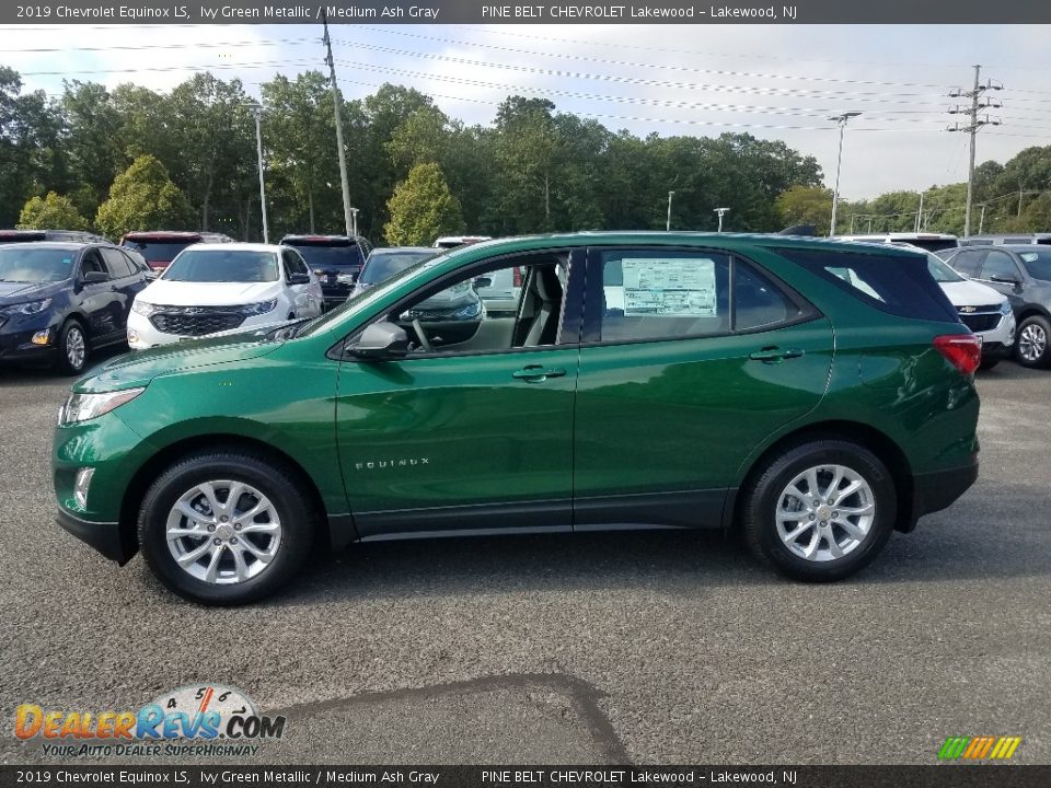 2019 Chevrolet Equinox LS Ivy Green Metallic / Medium Ash Gray Photo #3