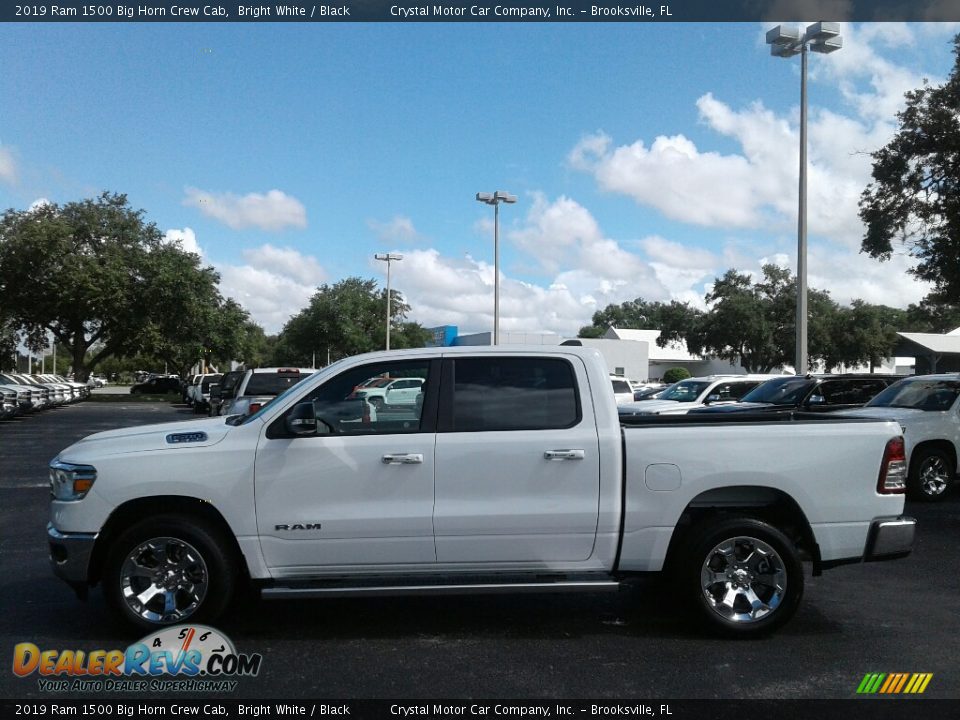 2019 Ram 1500 Big Horn Crew Cab Bright White / Black Photo #2
