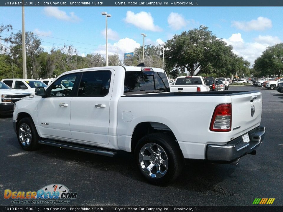 2019 Ram 1500 Big Horn Crew Cab Bright White / Black Photo #3