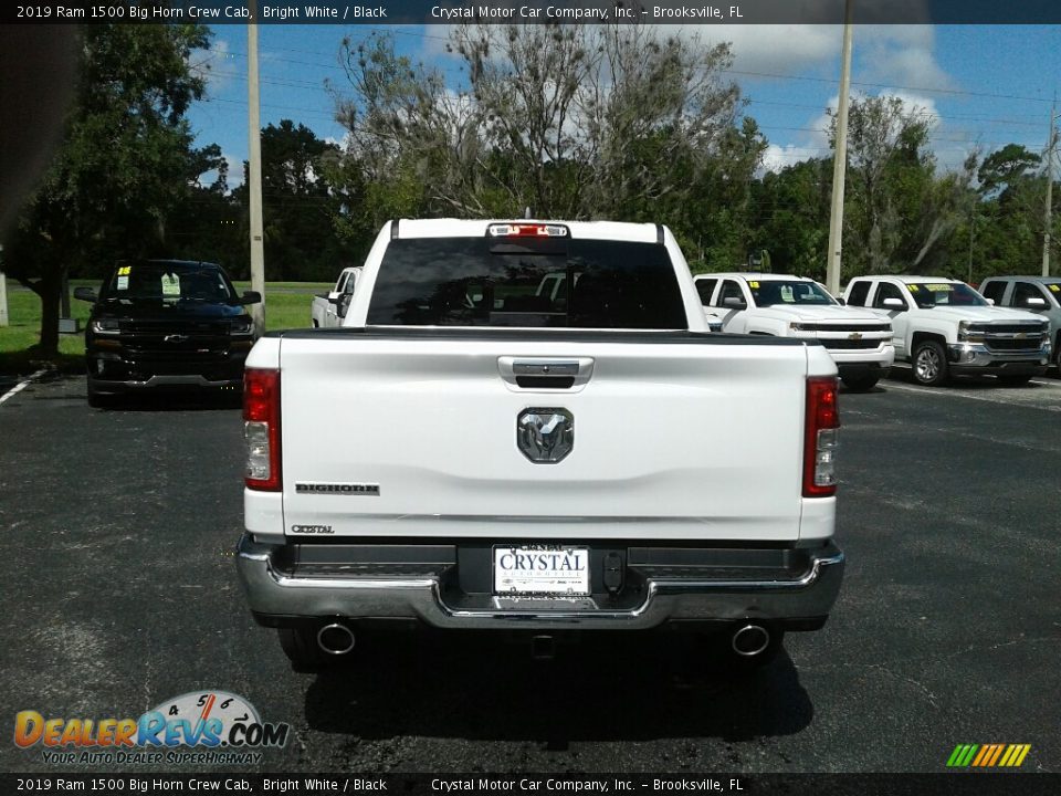 2019 Ram 1500 Big Horn Crew Cab Bright White / Black Photo #4