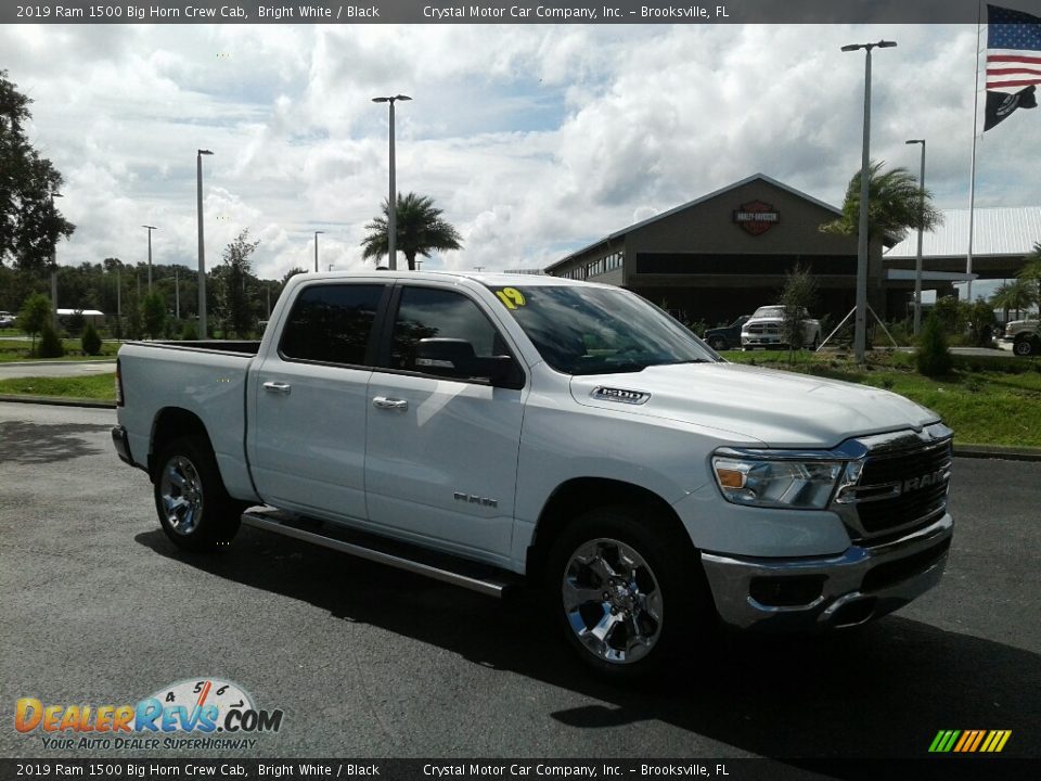 2019 Ram 1500 Big Horn Crew Cab Bright White / Black Photo #7