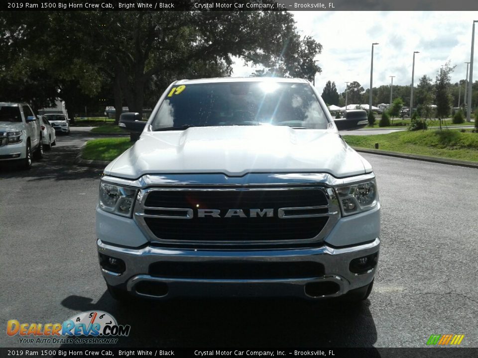 2019 Ram 1500 Big Horn Crew Cab Bright White / Black Photo #8