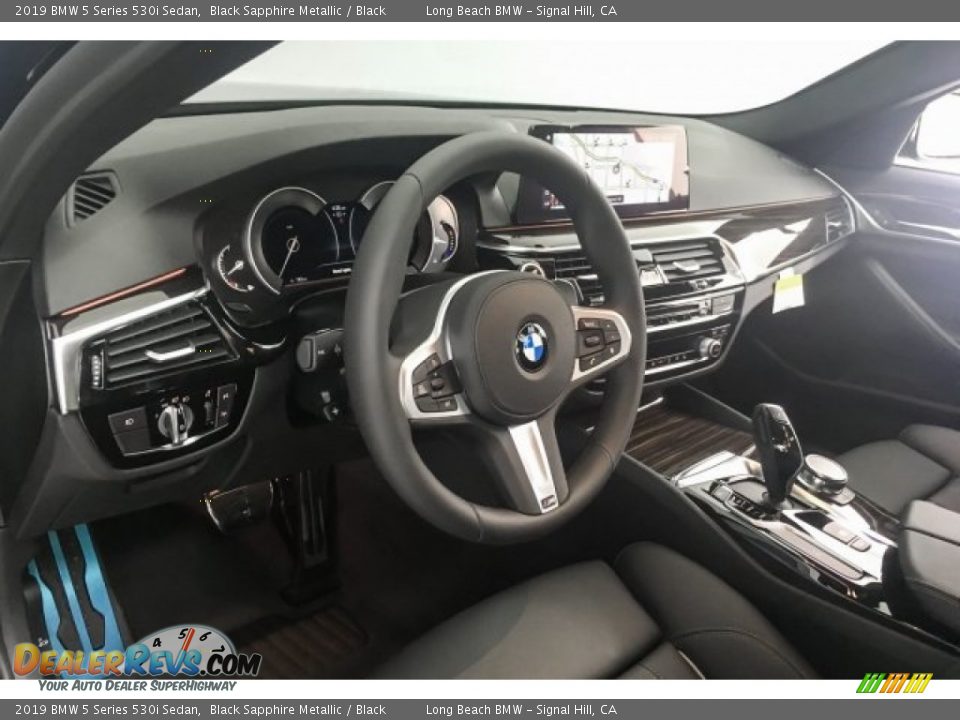 2019 BMW 5 Series 530i Sedan Black Sapphire Metallic / Black Photo #6