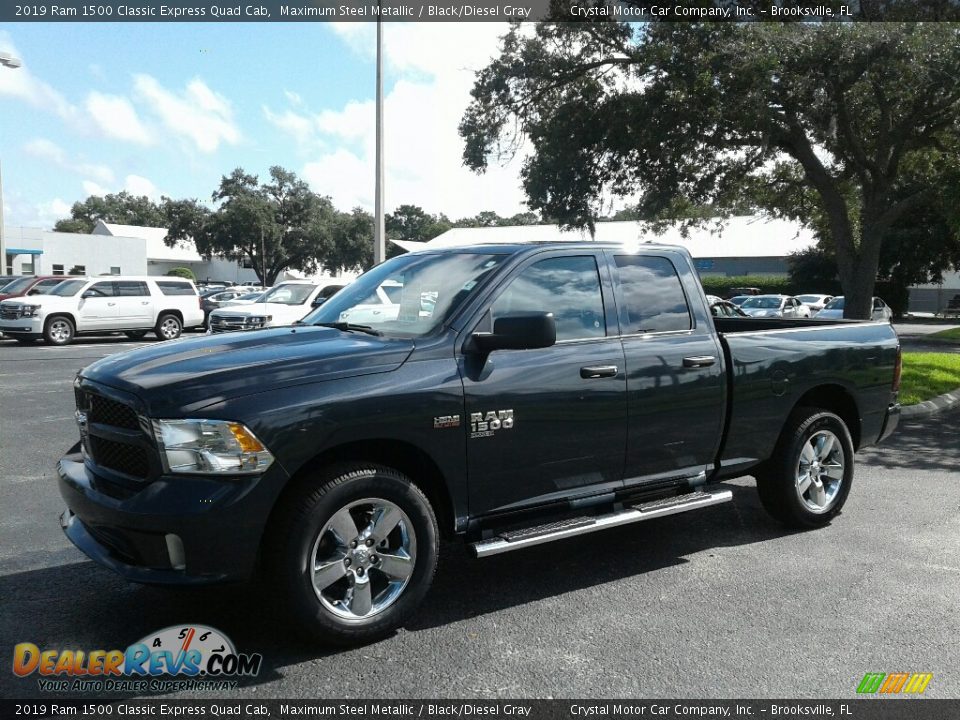 2019 Ram 1500 Classic Express Quad Cab Maximum Steel Metallic / Black/Diesel Gray Photo #1