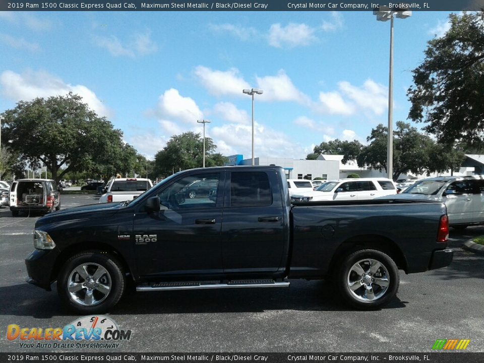 2019 Ram 1500 Classic Express Quad Cab Maximum Steel Metallic / Black/Diesel Gray Photo #2