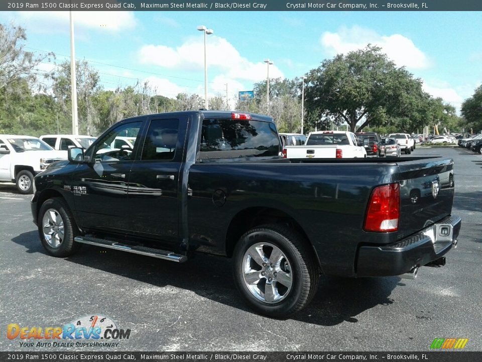 2019 Ram 1500 Classic Express Quad Cab Maximum Steel Metallic / Black/Diesel Gray Photo #3