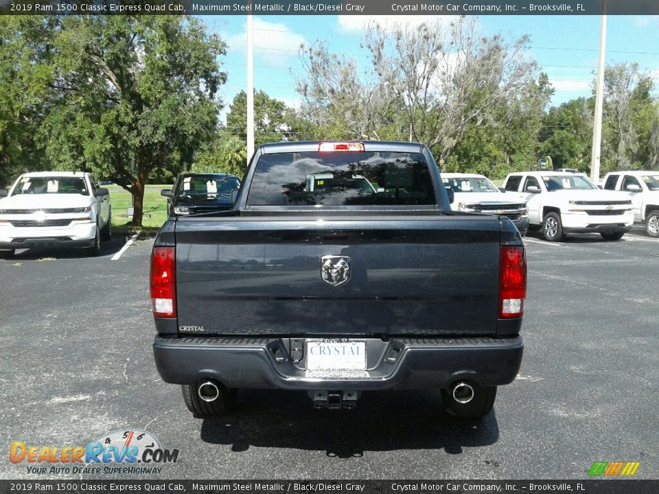 2019 Ram 1500 Classic Express Quad Cab Maximum Steel Metallic / Black/Diesel Gray Photo #4