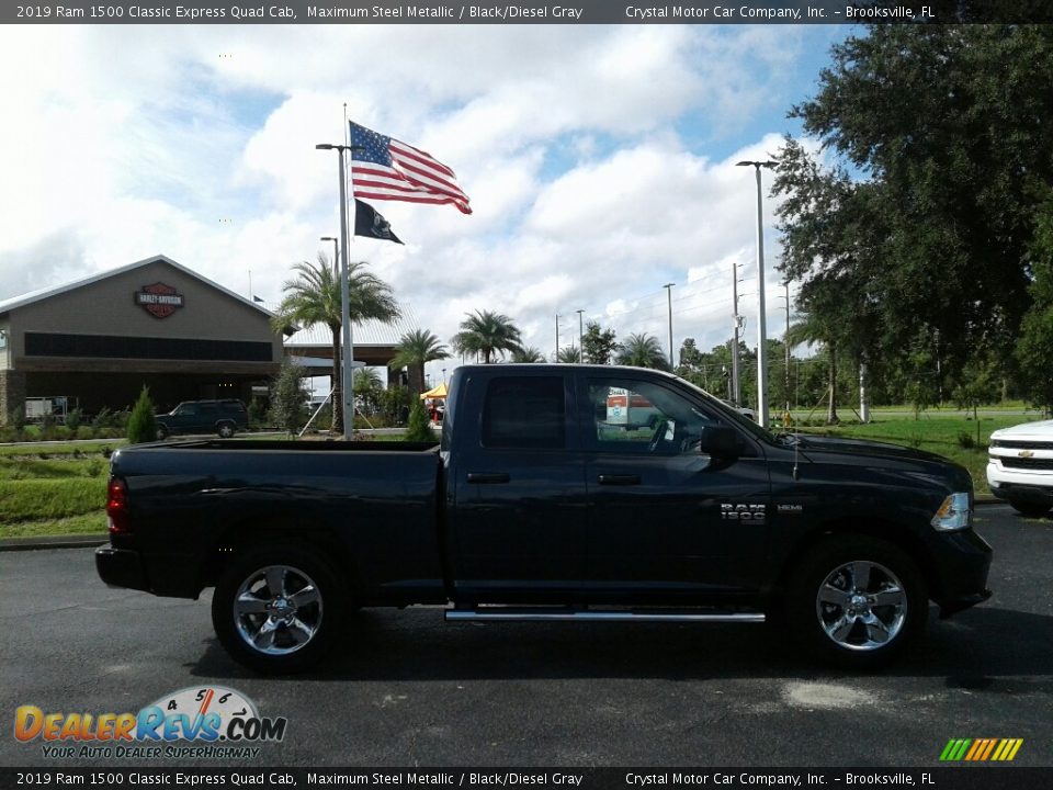 2019 Ram 1500 Classic Express Quad Cab Maximum Steel Metallic / Black/Diesel Gray Photo #6