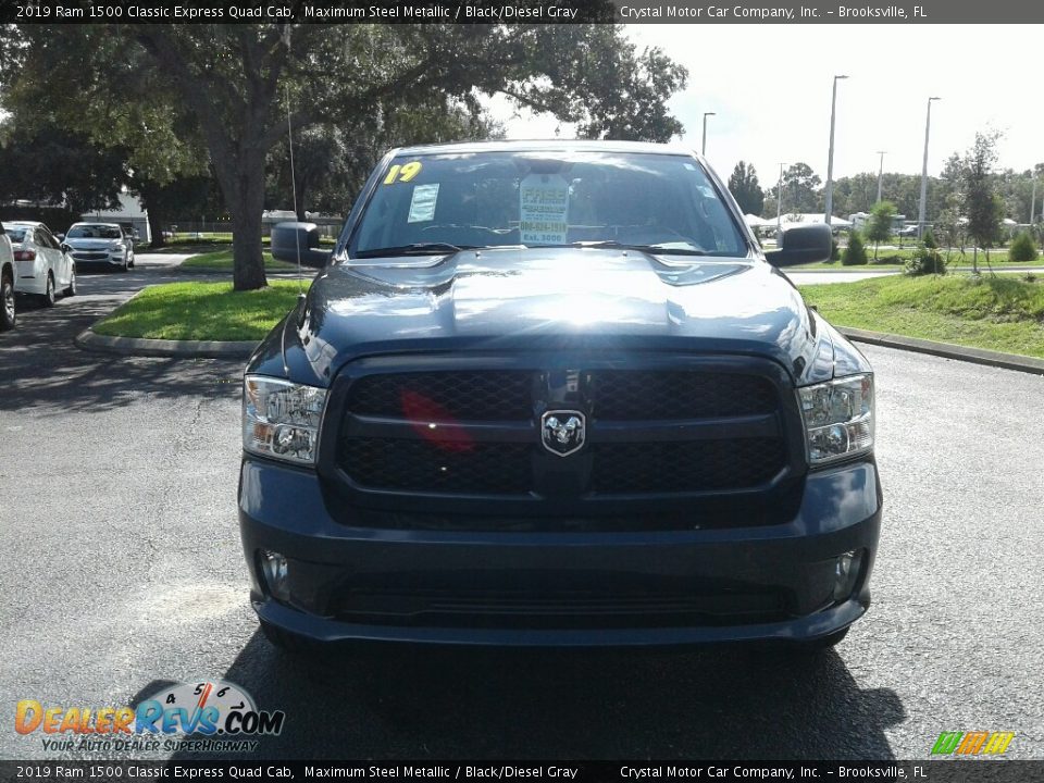 2019 Ram 1500 Classic Express Quad Cab Maximum Steel Metallic / Black/Diesel Gray Photo #8