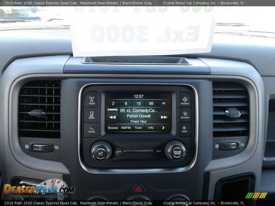 2019 Ram 1500 Classic Express Quad Cab Maximum Steel Metallic / Black/Diesel Gray Photo #15