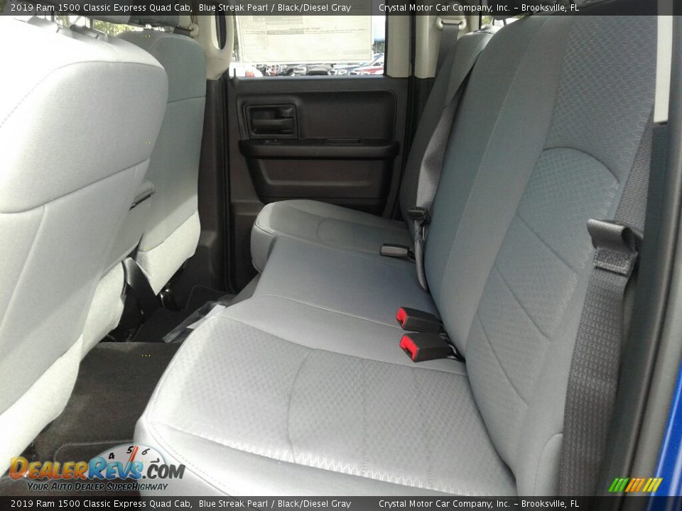 2019 Ram 1500 Classic Express Quad Cab Blue Streak Pearl / Black/Diesel Gray Photo #10
