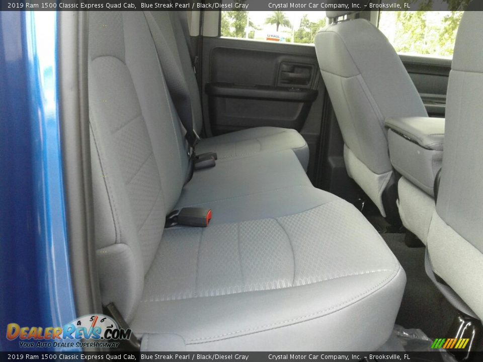 2019 Ram 1500 Classic Express Quad Cab Blue Streak Pearl / Black/Diesel Gray Photo #11