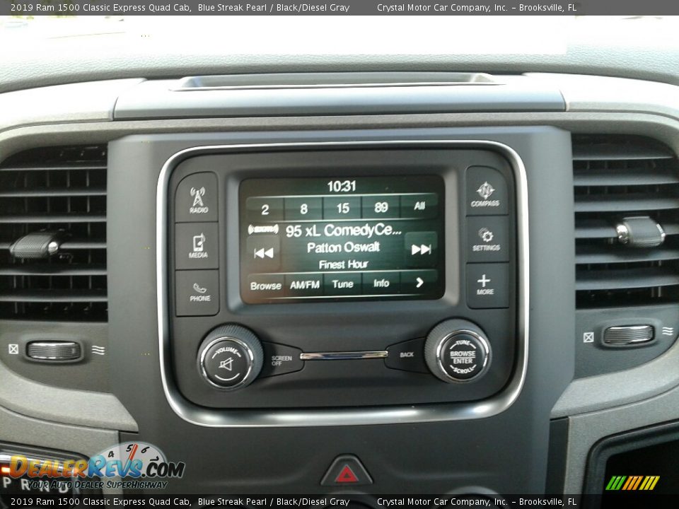 2019 Ram 1500 Classic Express Quad Cab Blue Streak Pearl / Black/Diesel Gray Photo #15