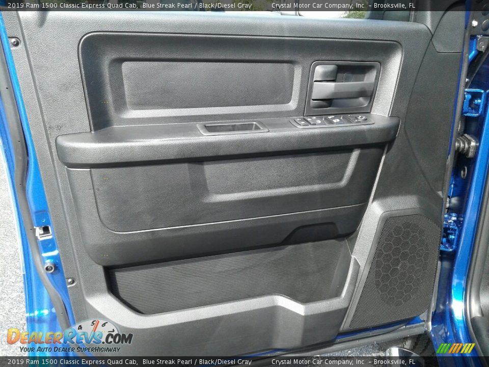 2019 Ram 1500 Classic Express Quad Cab Blue Streak Pearl / Black/Diesel Gray Photo #17