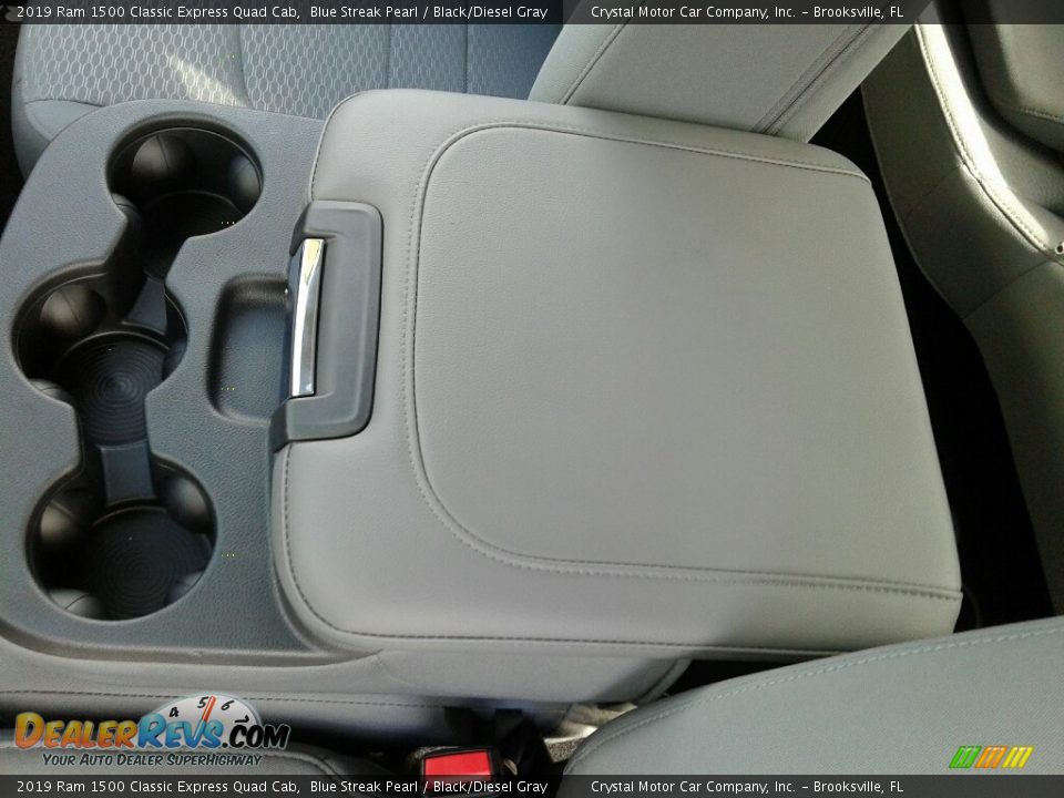 2019 Ram 1500 Classic Express Quad Cab Blue Streak Pearl / Black/Diesel Gray Photo #18