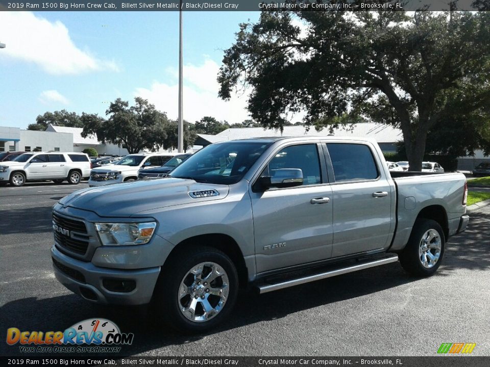 2019 Ram 1500 Big Horn Crew Cab Billett Silver Metallic / Black/Diesel Gray Photo #1