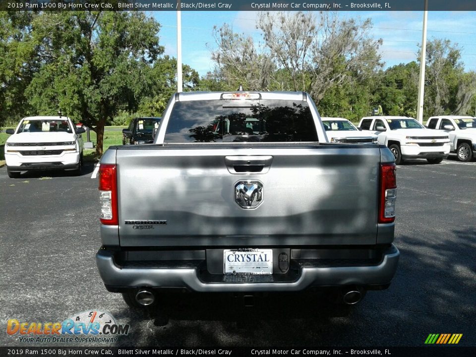 2019 Ram 1500 Big Horn Crew Cab Billett Silver Metallic / Black/Diesel Gray Photo #4