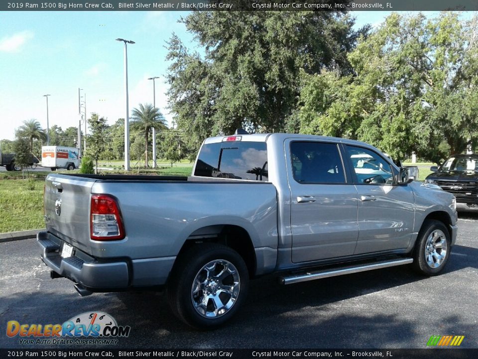 2019 Ram 1500 Big Horn Crew Cab Billett Silver Metallic / Black/Diesel Gray Photo #5
