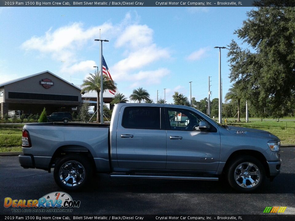 2019 Ram 1500 Big Horn Crew Cab Billett Silver Metallic / Black/Diesel Gray Photo #6