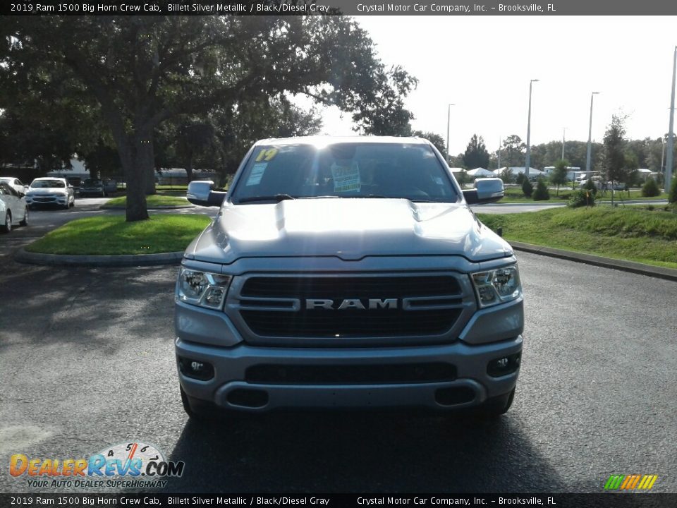 2019 Ram 1500 Big Horn Crew Cab Billett Silver Metallic / Black/Diesel Gray Photo #8