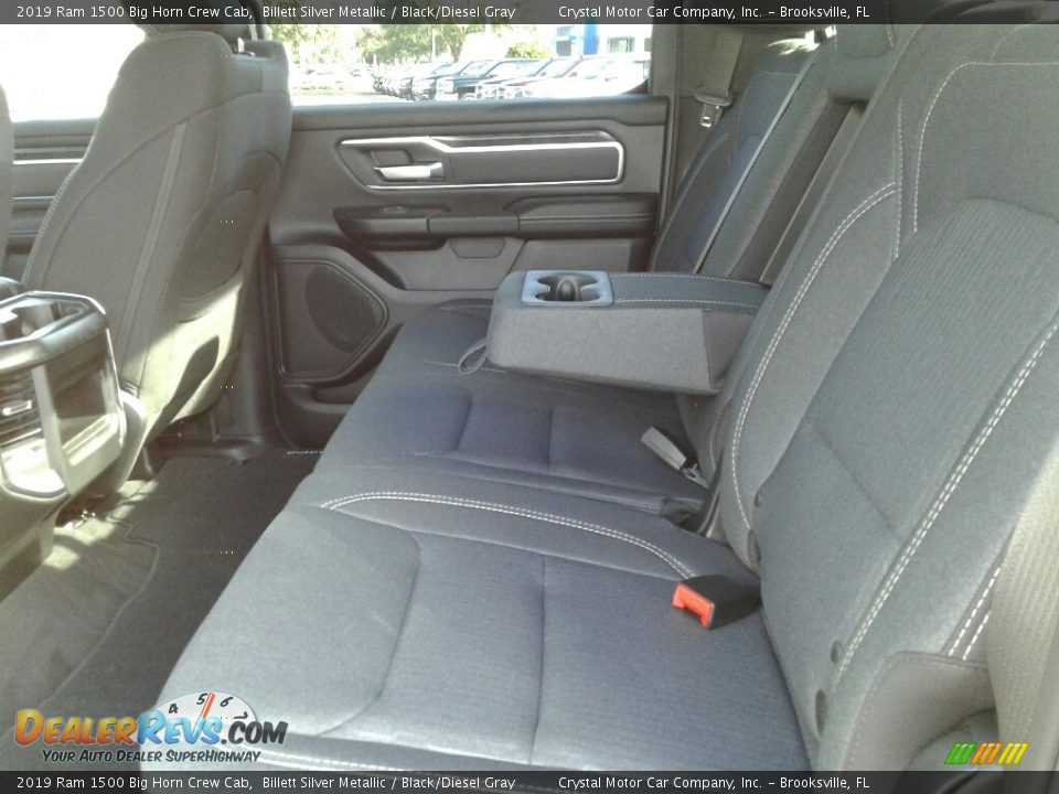 2019 Ram 1500 Big Horn Crew Cab Billett Silver Metallic / Black/Diesel Gray Photo #10