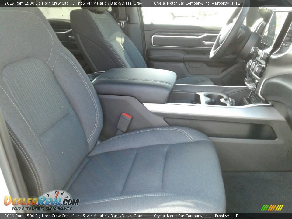 2019 Ram 1500 Big Horn Crew Cab Billett Silver Metallic / Black/Diesel Gray Photo #12
