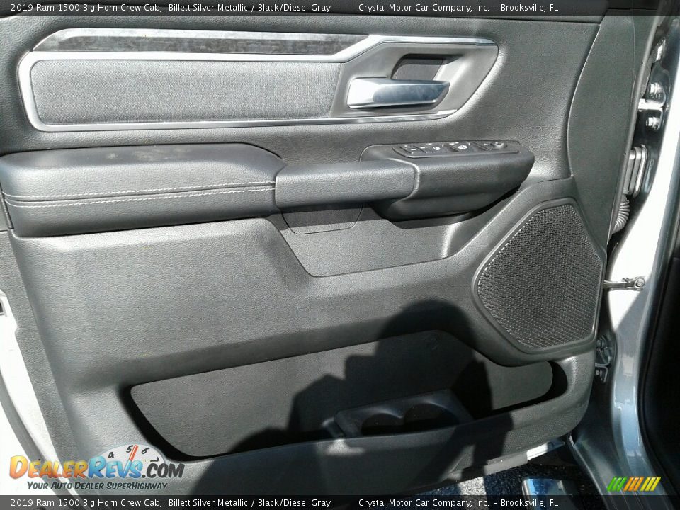 2019 Ram 1500 Big Horn Crew Cab Billett Silver Metallic / Black/Diesel Gray Photo #17