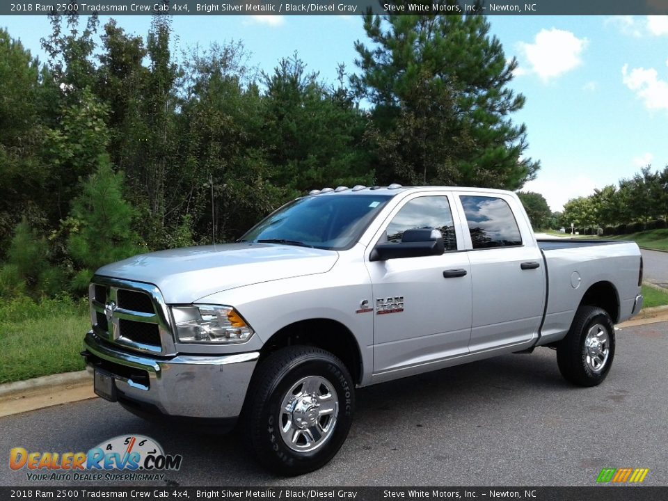 2018 Ram 2500 Tradesman Crew Cab 4x4 Bright Silver Metallic / Black/Diesel Gray Photo #2