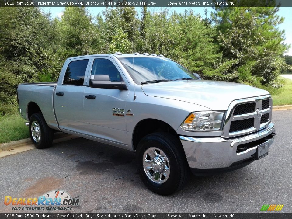 2018 Ram 2500 Tradesman Crew Cab 4x4 Bright Silver Metallic / Black/Diesel Gray Photo #4