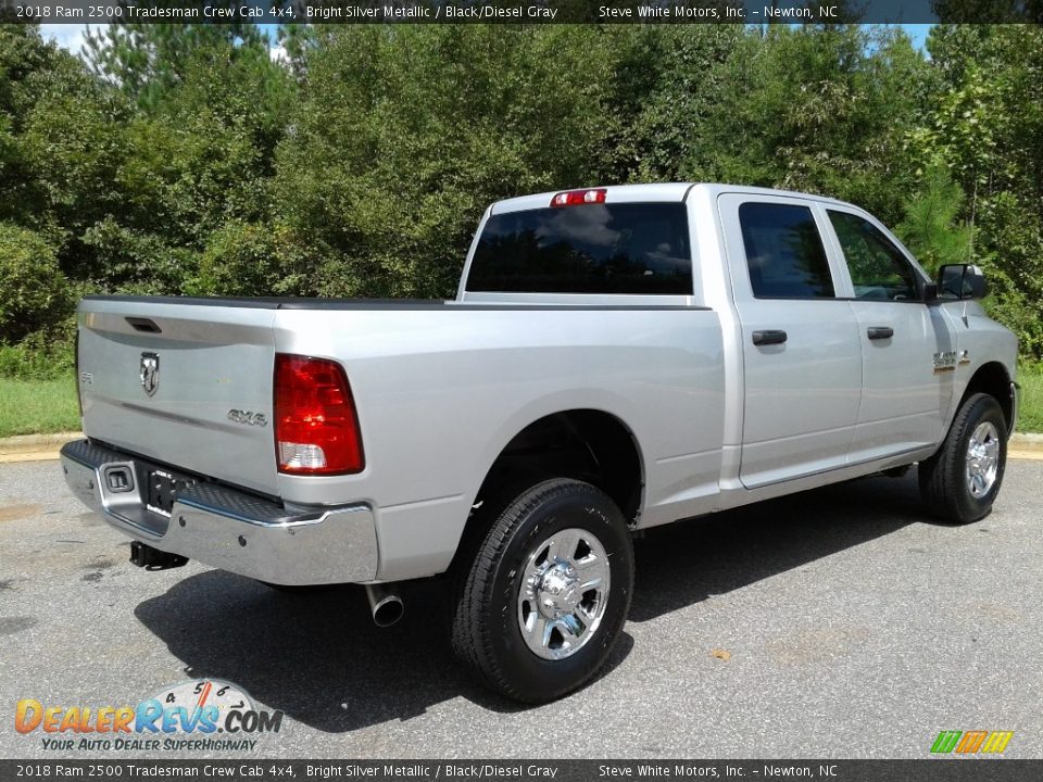 2018 Ram 2500 Tradesman Crew Cab 4x4 Bright Silver Metallic / Black/Diesel Gray Photo #6