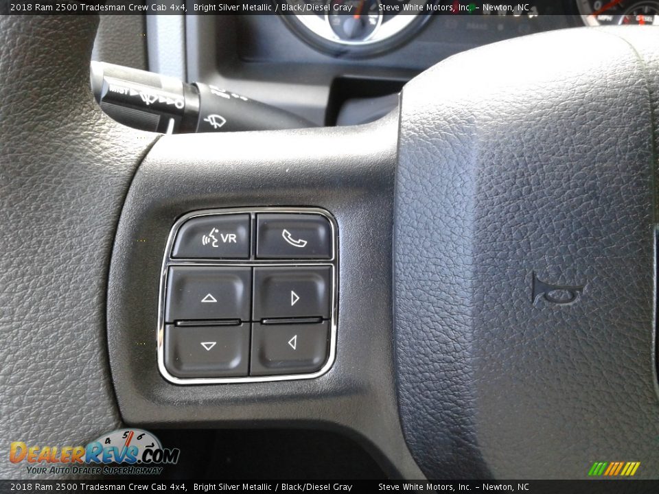 2018 Ram 2500 Tradesman Crew Cab 4x4 Bright Silver Metallic / Black/Diesel Gray Photo #16