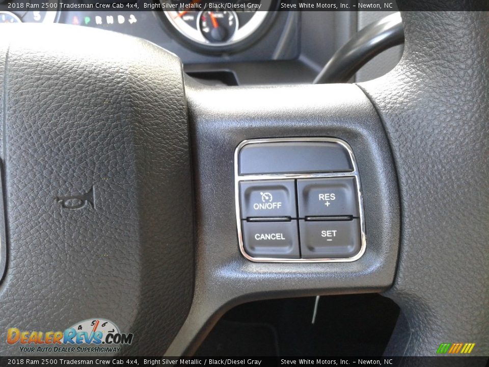 2018 Ram 2500 Tradesman Crew Cab 4x4 Bright Silver Metallic / Black/Diesel Gray Photo #17
