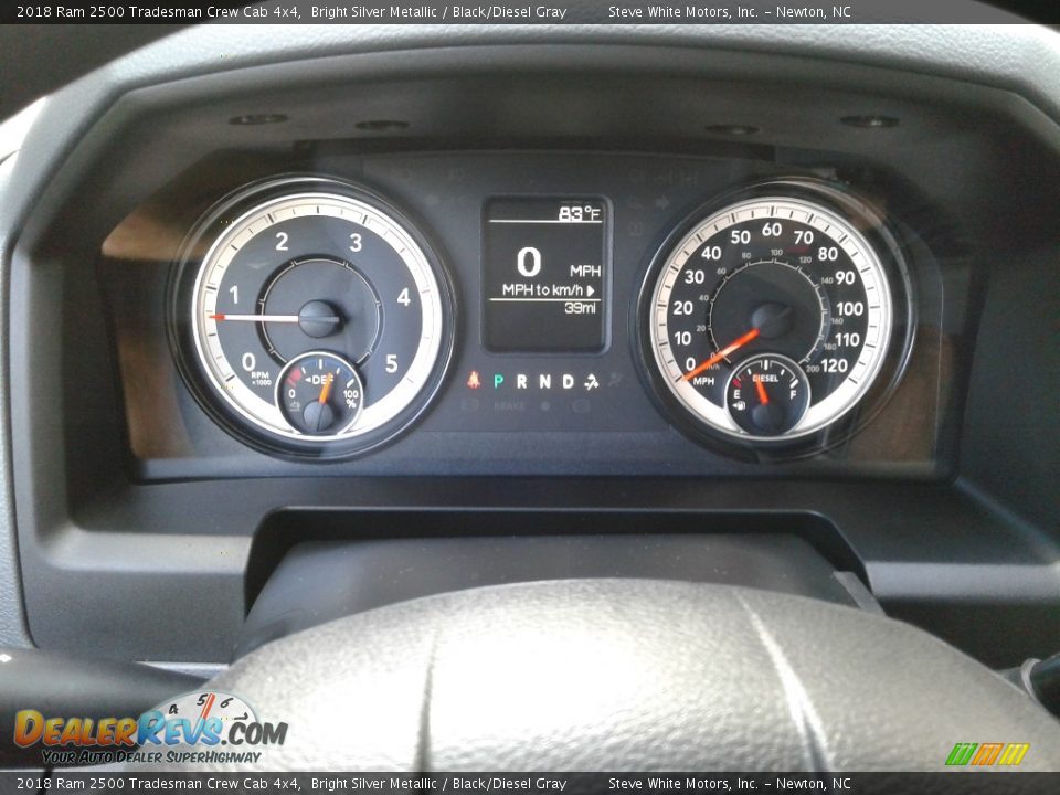 2018 Ram 2500 Tradesman Crew Cab 4x4 Bright Silver Metallic / Black/Diesel Gray Photo #18